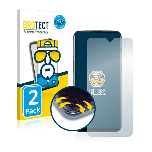 Full-Cover Schutz Folie für OnePlus 6T / OnePlus 7 3D Curved Edge Display 2x
