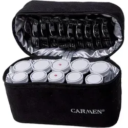 Carmen C2010 Travel Set - Kompaktes Lockenset für unterwegs, 10 Lockenwickler in verschiedenen Größen für natürliche und verspielte Locken