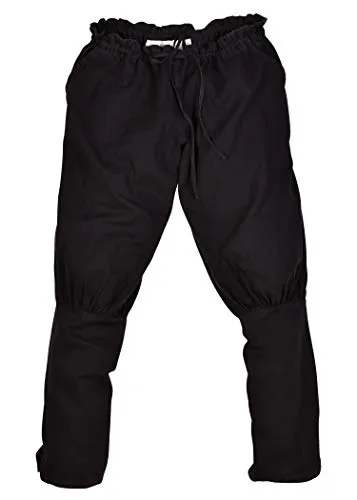 Battle-Merchant Wikingerhose Rushose Olaf - Herren LARP-Hose für authentische Mittelalter-Darstellung - Wanderhosen für LARP und Re-Enactment, aus 100% Baumwolle, vorgewaschen für authentischen Look und hohen Tragekomfort. Erhältlich in den Größen S-XXXL.