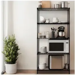 Nilpferd® Lagerregal - Verstellbares Metallregal für vielseitige Nutzung - Standregal aus robustem Metall, höhenverstellbar und maximal 500 kg Traglast. Ideal für Keller, Büro oder Garage. Schnelle Montage ohne Werkzeug!