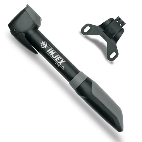 SKS Germany INJEX LITE Minipumpe - Luftpumpen für Fahrräder, ergonomischer Griff für hohen Komfort und vielseitiger MULTI VALVE-Anschluss für alle Ventilarten, max. Druck 5 bar.