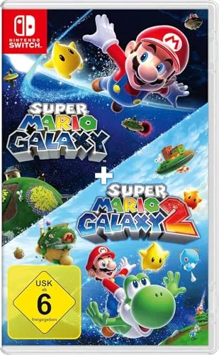 Super Mario Galaxy + Super Mario Galaxy 2 (Nintendo Switch) - NEU - PC- & Videospiele, Erleben Sie die Abenteuer in zwei der besten Mario-Spiele auf der Nintendo Switch, ideal für Fans und Neueinsteiger!