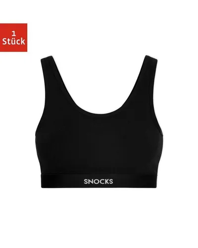 SNOCKS Bustier Soft BH aus Bio Baumwolle – Breite Träger für ultimativen Komfort - Bustiers – Erlebe höchsten Tragekomfort mit dem SNOCKS Soft BH aus Bio Baumwolle, der durch breite Träger und doppellagige Verarbeitung blickdicht ist.