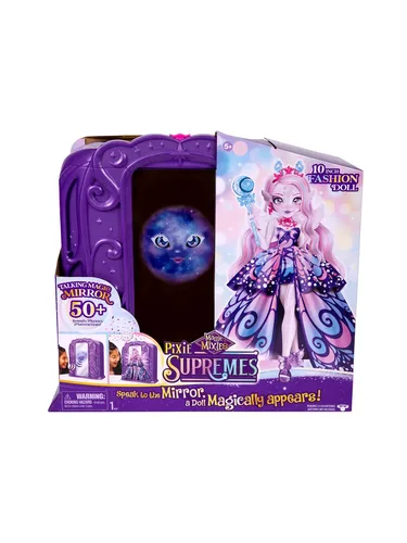Magic Mixies Pixie Supremes Mirror - Fantastisches Zauberpuppen-Set - Puppen, Spielzeugfigur - Erlebe magische Momente mit dem interaktiven Zauberpuppen-Set, das zauberhafte Überraschungen bietet!