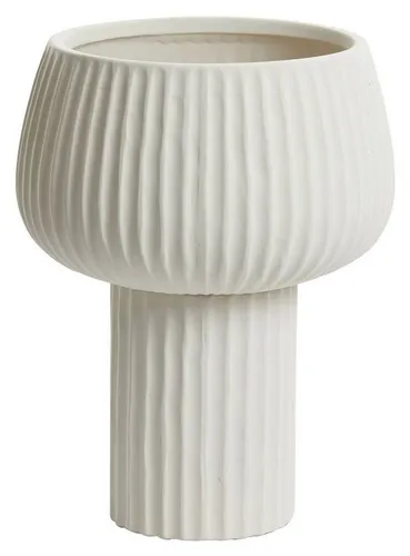 Light & Living Dekovase FEYA, Cremeweiße Keramikvase, H 31 cm - Elegante Keramikvase in Cremeweiß, ideal für stilvolle Dekoration und das Setzen von Akzenten in jedem Raum.