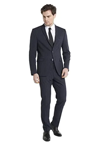 SteffenKlein Anzug Slim fit (2-tlg) - Modischer Nadelstreifenanzug für besondere Anlässe, mit elastischem Stoff für optimalen Tragekomfort. Ideal für Geschäftstermine, Hochzeiten oder Abifeiern.