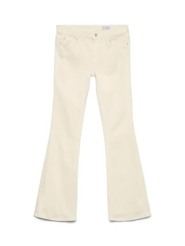 Vero Moda Bootcut-Jeans VMFLASH MR FLARED JEANS - Modische Bootcut-Jeans in ecru, slim fit mit elastischem Denim für optimalen Tragekomfort. Ideal für vielseitige Outfits.