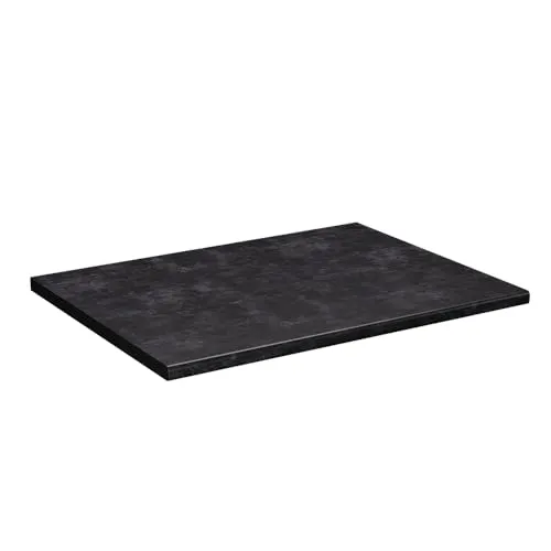 Vicco Küchenarbeitsplatte R-Line, Anthrazit, 80 cm - Stilvolle Küchenarbeitsplatte in Anthrazit, ideal für Unterschränke. Pflegeleichte Oberfläche und einfache Montage machen sie zur perfekten Wahl für jeden Küchenraum.