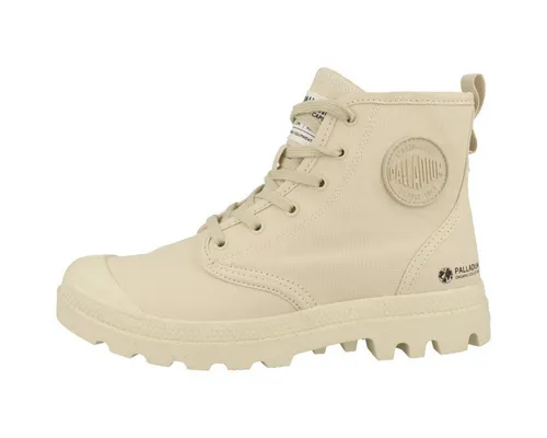 Palladium Pampa HI Zip Organic Modus - Sahara, 36 EU - Stiefel für Jungen, aus nachhaltigem Leinen gefertigt, ideal für umweltbewusste kleine Abenteurer.