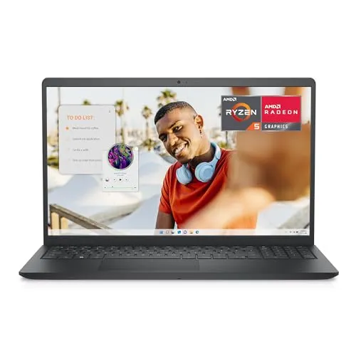Dell Inspiron 15 3535 Laptop, 15,6 Zoll FHD, AMD Ryzen 5 7520U, AMD Radeon, 8 GB RAM, 512 GB SSD, Windows 11 Home, französische AZERTY-Tastatur, Schwarz