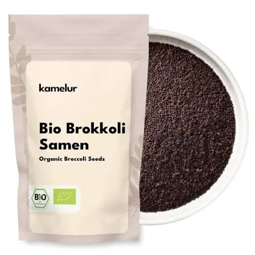 500g BIO Brokkoli Samen für Sprossen - Nüsse & Kerne, keimfähige Broccolisamen mit deutschem und EU-Bio-Siegel, ideal für gesunde Sprossen und einen nährstoffreichen Genuss.