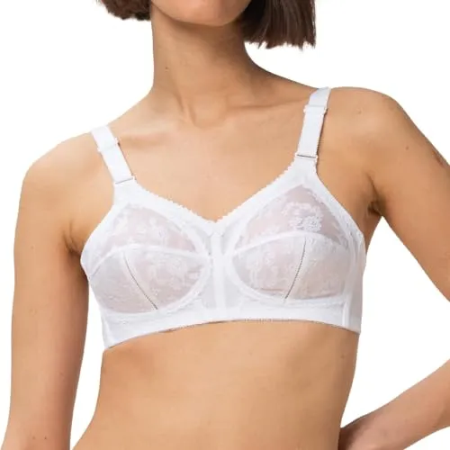 Triumph Doreen BH ohne Bügel (80C White) - Funktionsunterwäsche mit softer Polsterung und optimaler Unterstützung für ein wunderschön geformtes Dekolleté. Ideal für den täglichen Komfort.