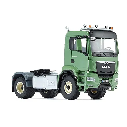 WIKING MAN TGS 18.510 4x4 BL Zugmaschine 1:32 - Detailgetreues Lastwagen-Modell im Maßstab 1:32 mit vielen Funktionen wie schwenkbarem Kühlergrill und Reifendruck-Regelanlage, ideal für Sammler und Dioramen.