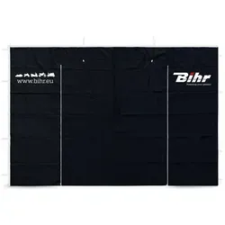 Bihr Abnehmbare Türverkleidung Paddock Dorn 3x3m mit Reißverschluss - Praktische und robuste Türverkleidung für Pavillons, aus 420D PVC-beschichtetem Material, ideal für den Einsatz im Freien.
