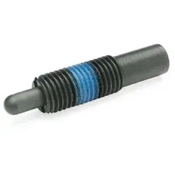Federnde Druckstücke M16, 15 mm Federweg, normaler Federdruc