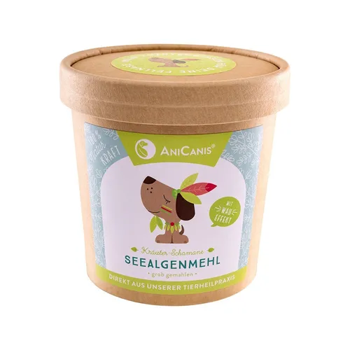 AniCanis Seealgenmehl für Hunde | Algen-Pulver - Haut Fell Zahnstein, 200g