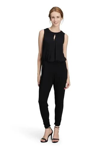 Vera Mont Damen Overall 0012/4835, Schwarz, Größe 34 - Eleganter, figurnaher Overall mit Reißverschluss, ideal für besondere Anlässe und lässige Outfits.