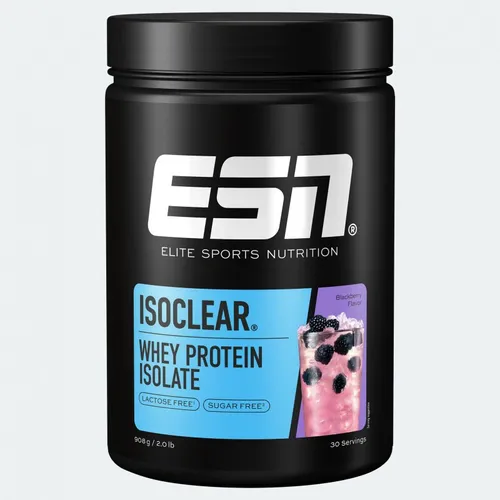 ESN Isoclear Whey Protein Isolate 908g - Mango Peach Iced Tea - Protein Shakes & Muskelaufbau, fettfreies und laktosefreies Molkeproteinisolat für optimale Muskelgesundheit und Fitnessleistung nach dem Training.