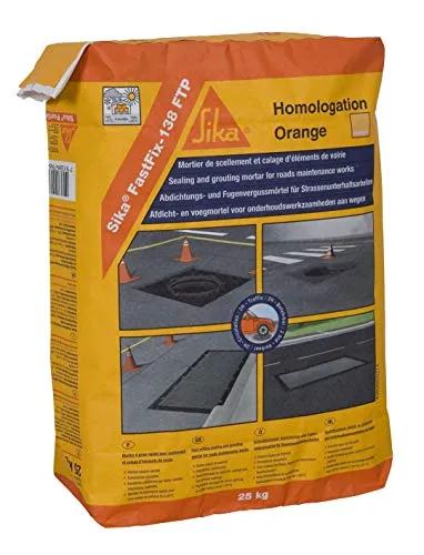 Sika France S.A.S 439213 Sika Fastfix 138 Ftp Mörser - Vielseitiger Mörtel zum Abdichten und Abspannen. Mit anpassbarer Konsistenz und schneller Aushärtung, ideal für verschiedene Bauprojekte.