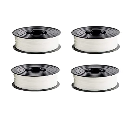 PETG Filament 3D Drucker 1,75mm / 4 x 1kg Rolle Weiss für 3D Printer oder Stift 4er Set (4Kg)