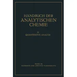 Elemente der Zweiten Nebengruppe von Remigius Fresenius/ Herbert Funk/ Gerhart Jander / Springer Berlin Heidelberg / Taschenbuch