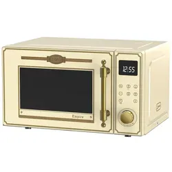 Kaiser Empire M 2530 ElfEm Mikrowelle 25L Mikrowellenherd mit Heißluft Grill 25 Funktionen - Beige
