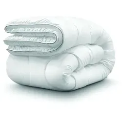 John Cotton Night Cloud Bettdecke 200x200cm - Allergikerfreundliche Premium Steppdecke - Bettdecken für Allergiker, innovatives Dreamium Verfahren sorgt für bis zu 30% mehr Bauschigkeit, optimale Wärmeisolierung und pflegeleichtes Design für erholsamen Schlaf.