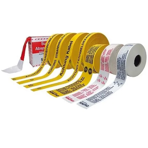 Cellpack Trassenwarnband 26/145864 - Gelb - Polyethylen Warnband für Fernmeldekabel, 250 m lang und ideal zur Kennzeichnung von Trassen, sorgt für Sicherheit auf Baustellen.