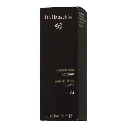Dr-Hauschka Make-up TeintFoundation 04 Hazelnut 30 ml - Make-up für einen makellosen Teint, kaschiert Rötungen und Fältchen, ideal für einen natürlichen Look und hervorragenden Tragekomfort.