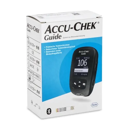 ACCU-CHEK Guide Set mg dL - rezeptfreies Blutzuckermessgerät für präzise Messungen, ideal für Diabetiker