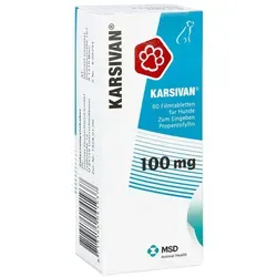 Karsivan 100 veterinär Filmtabletten - Speziell für ältere Hunde, verbessert Durchblutung und Vitalität bis ins hohe Alter