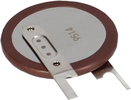 Wiederaufladbare Akku-Knopfzelle PANASONIC VL2020/VCN, Ø 20mm 3V-/20mAh, stehend