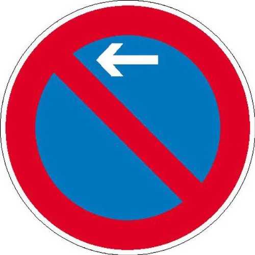 SafetyMarking Aluminium Verkehrsschild - StVO Eingeschränktes Haltverbot 42 cm - Sicherheitsschild für eingeschränktes Haltverbot, retroreflektierend für optimale Sichtbarkeit, ideal für öffentliche und private Bereiche.
