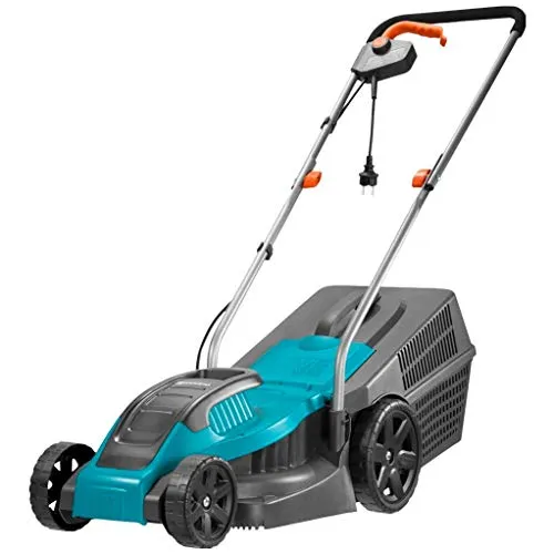 GARDENA PowerMax E-Rasenmäher 1100W (5031-20) - Rasenmäher mit 1100W Leistung, ideal für präzises Mähen und Mulchen. Besonders leise im Akkubetrieb, perfekt für kleine Gärten.
