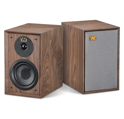 WHARFEDALE Denton 80th Anniversary Regal-Lautsprecher (Paar) - Regallautsprecher mit traditionellem Walnussfurnier, bieten warmen, vollen Klang und kombinieren klassische Handwerkskunst mit modernster Treibertechnologie.