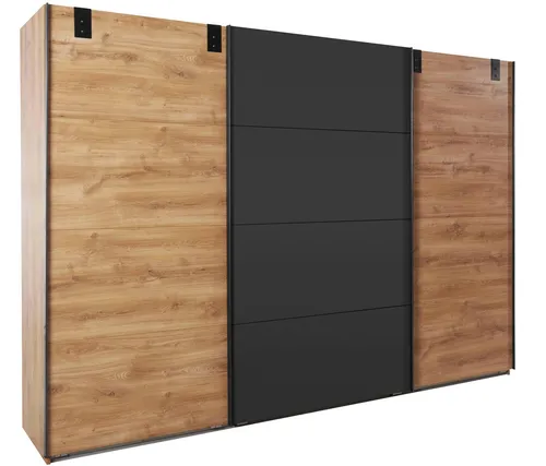Wimex Schwebetürenschrank Malmö - Schwebetürenschrank im modernen Industrial Design, wahlweise mit oder ohne Spiegel, ideal für eine übersichtliche und ordentliche Kleideraufbewahrung.