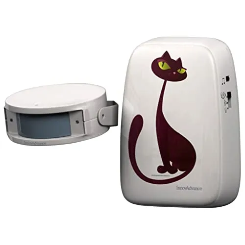 Cat & Hound Haustier-Türklingel - Bewegungsmelder für Katzen - Innovative Haustier-Türklingel mit Infrarot-Sensor, ideal zur Überwachung und für den einfachen Zugang Ihrer Katze. Mit Ton- und Lichtfunktion für sofortige Benachrichtigung.