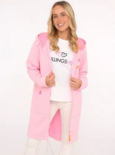Zwillingsherz Hoodiemantel Hope Love Luck - Funktionsjacke aus 50% Baumwolle und 50% Polyester, ideal für lässige Looks und vielseitigen Einsatz.