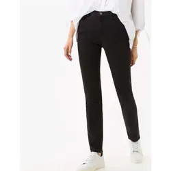 BRAX Damen Style Carola Blue Planet - Nachhaltige Five-Pocket Jeans in Clean Black - Stylische, konisch zulaufende Jeans aus nachhaltigen Materialien, mit fünf Taschen für optimalen Stauraum und modischem Look.