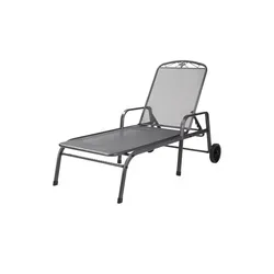 MWH Rollliege Savoy - Grau - Gartenliegen: Hochwertige MWH Rollliege Savoy in Grau, ideal zum Entspannen im Freien, mit komfortabler Höhe von 108 cm und 5% Willkommens-Gutschein bei Newsletter-Anmeldung.