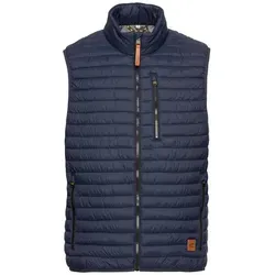 camel active Herren Steppweste aus recyceltem Polyamid Dunkelblau - Herren-Westen, wasserabweisend und winddicht, ideal für aktive Männer mit umweltbewusstem Stil.