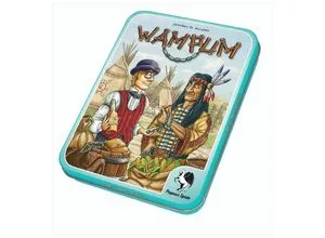 Wampum Metalldose - Gesellschaftsspiel - Gesellschaftsspiel mit historischem Hintergrund, bei dem Sie clever tauschen und strategisch handeln, während Sie in die Welt der Ureinwohner eintauchen.
