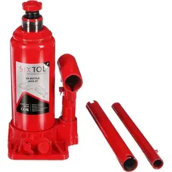 Sixtol Hydraulischer Puppenwagenheber SX Bottle Jack 2T - 2000 kg Tragfähigkeit - Wagenheber mit hydraulischem Antrieb, ideal für Autos und Nutzfahrzeuge, kompakt und leicht mit manuellem Handgriff, Hubhöhe von 150 bis 285 mm.