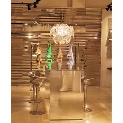 Luceplan Hope Pendelleuchte Ø: 61cm - Moderne Pendelleuchte für festliche Atmosphäre, aus energieeffizienten Polycarbonat Fresnel-Linsen gefertigt, sorgt für funkelndes Lichtspiel und einfache Montage.