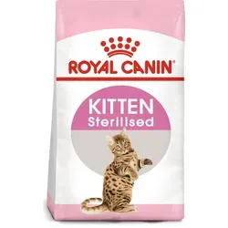Royal Canin Kitten Sterilised 2kg - Hochwertiges Trockenfutter für junge Katzen - Katzenfutter für Katzenkinder vom 4. bis 12. Monat, speziell entwickelt für eine gesunde Entwicklung und optimale Nährstoffversorgung.