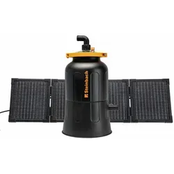 Steinbach Solarfilteranlage FXS38 – 040603 – 4.500 l/h - Poolfilter für Pools bis 19.000 l, inkl. faltbarem 80 Watt PV Panel für umweltfreundliche Energie und kristallklares Wasser.