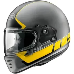 Arai Concept-X Speedblock Helm, gelb, Größe S für Männer - Motorradhelm mit PB e-cLc Schalenkonstruktion und Free Flow Belüftungs-System für optimalen Komfort und Sicherheit.