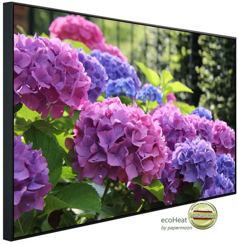 Papermoon Infrarotheizung Hydrangea Macrophylla - TÜV-zertifiziert - Elegante Infrarotheizung mit dem Motiv Hydrangea Macrophylla. Bietet angenehme Strahlungswärme für Ihren Wohnraum, TÜV-zertifiziert und wartungsfrei. Ideal für Wand- und Deckenmontage.