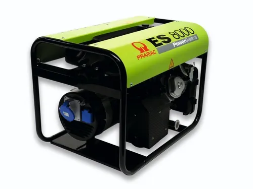 Pramac ES 8000 Stromerzeuger 230V 6.4 kW - Stromaggregate für zuverlässige Energieversorgung, ausgestattet mit leistungsstarkem Honda Motor und automatischem Dekompressionssystem für einfache Handhabung.
