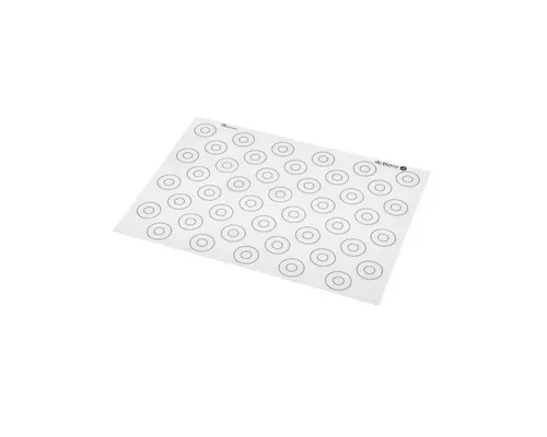 de Buyer Antihaft-Silikonbackmatte für Macarons - 40 x 30 cm mit 44 Markierungen - Backzubehör für perfekte Macarons: Die hygienische, flexible Silikonmatte sorgt für professionelle Ergebnisse und einfaches Lösen der Kekse.